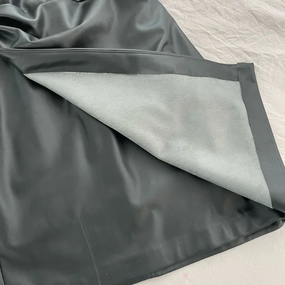 ZARA faux leather mini dress black XS brand new - Picture 8 of 8